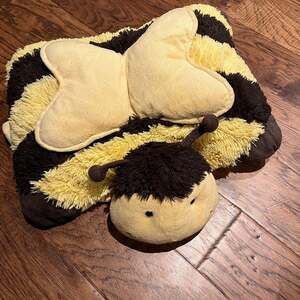 Pillow Pets Bumbly Bumble Bee Black & Yellow